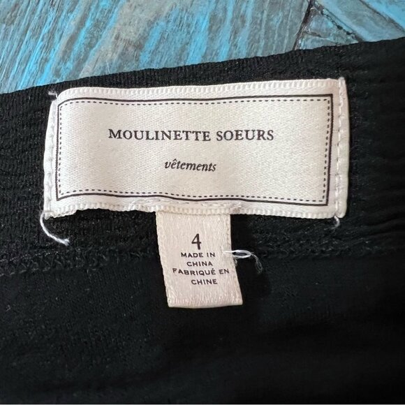 Anthropologie Moulinette Soeurs  Black Pencil Skirt Size 4 - Picture 10 of 13
